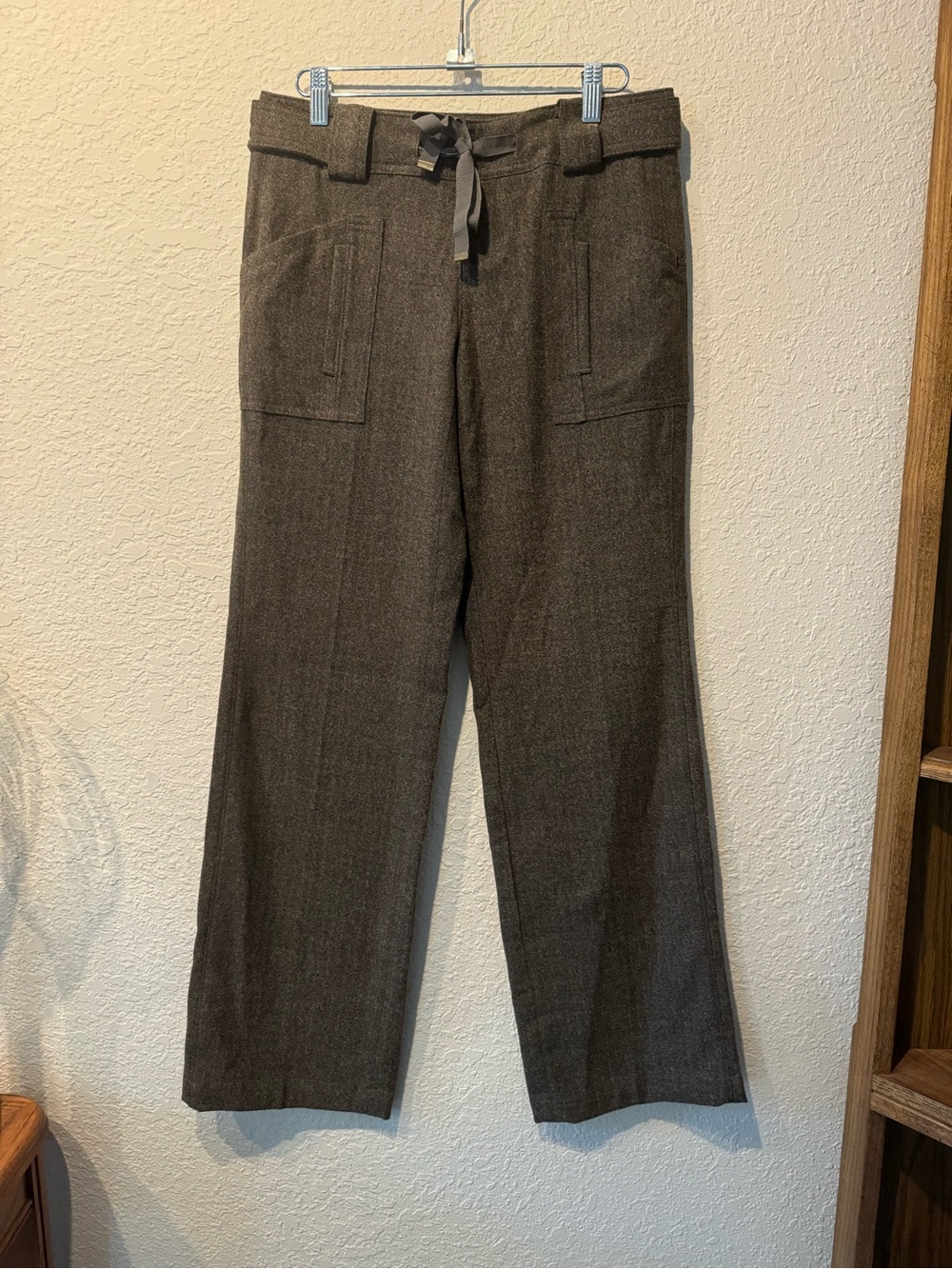 Cartonnier Olive-Brown Wide-Leg Trousers